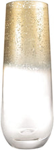 Load image into Gallery viewer, Highball Tumblers With Gold Rime 10oz Pack Of 6
