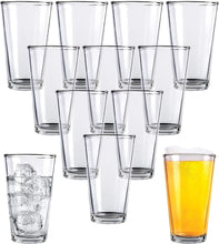 Load image into Gallery viewer, Clear Glass Beer Cups - All Purpose Drinking Tumblers, 16 oz
